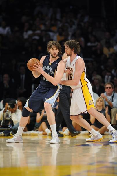 In gara contro i Los Angeles Lakers nel 2009 (Getty Images)